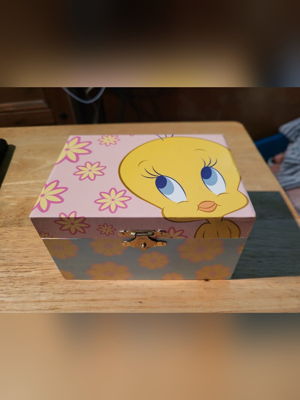 Vintage 90s  Warner Bros Tweety Bird Musical Jewelry Box